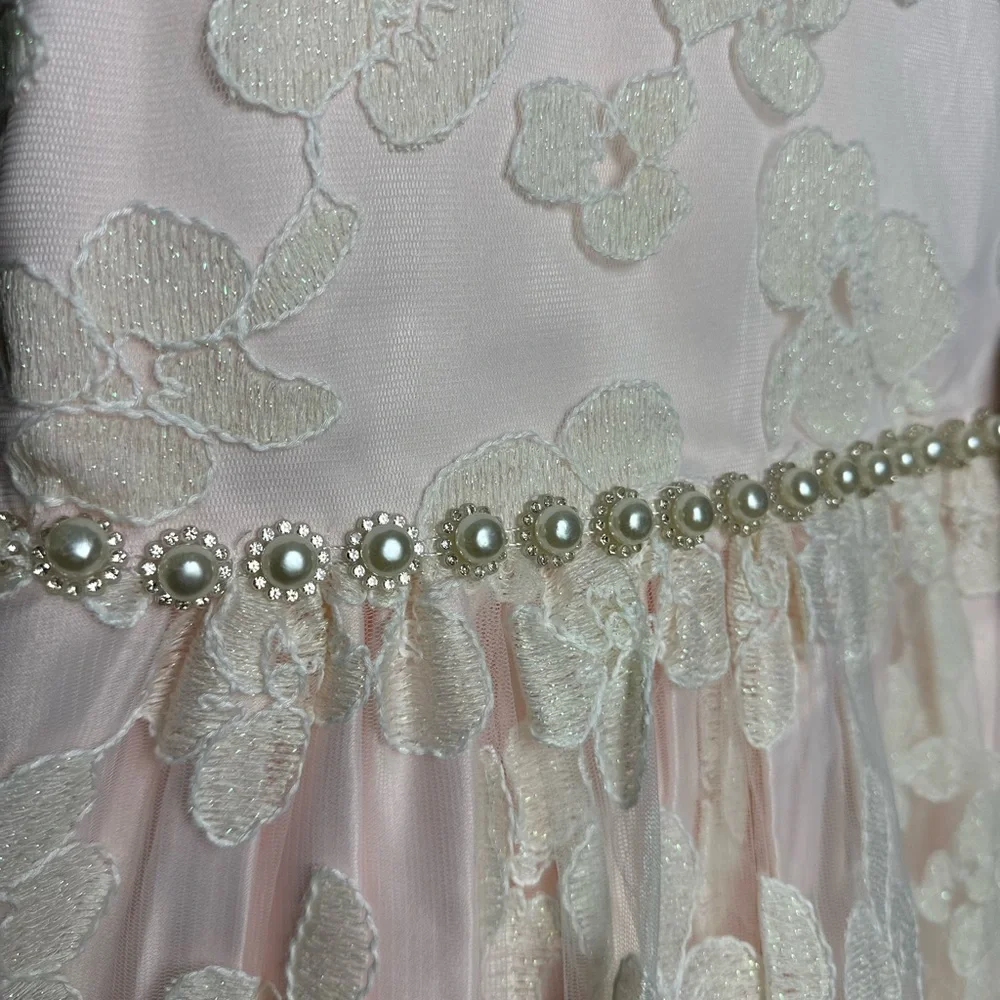AMERICAN PRINCESS LIGHT PINK GIRL DRESS ❌SIZE 10 WEDDING ANNIVERSARY FORMAL